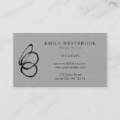 モダン抽象芸術アーミニマルプロフェッショナル 名刺 (裏面)