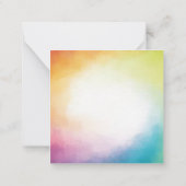 モダン抽象芸術ア空白のートテンプレート赤黄 ノートカード (裏面)