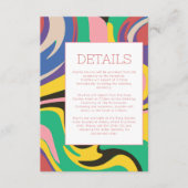 モダン抽象芸術ア結婚ート詳細 エンクロージャーカード (正面)