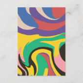 モダン抽象芸術ア結婚ート詳細 エンクロージャーカード (裏面)