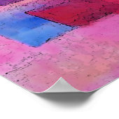 モダン抽象芸術ア絵画クリル ポスター (角)