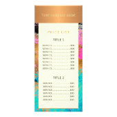 モダン抽象芸術ア絵画ートの銅金ゴールド価格主義者 ラックカード (正面)