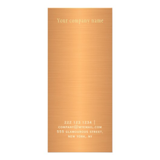 モダン抽象芸術ア絵画ート銅金ゴールド価格表 ラックカード (裏面)