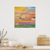 モダン抽象芸術ア絵画ートby Richard Diebenkorn ポスター (キッチン)