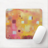 モダン抽象芸術イエローウォーターカラーアート マウスパッド (マウス)