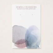 モダン抽象芸術イヤリングジュエリー表示カード (正面)