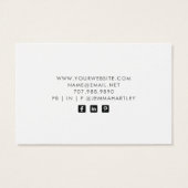 モダン抽象芸術イヤリングジュエリー表示カード (裏面)