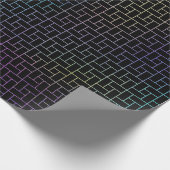 モダン抽象芸術エレガントのバスケットパターン| ラッピングペーパー (角)