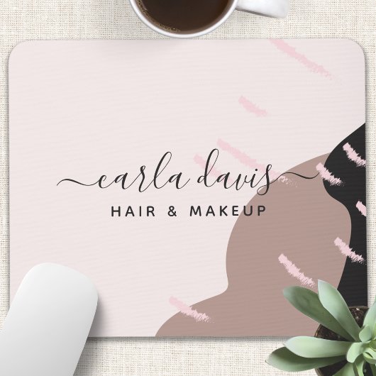 モダン抽象芸術エレガントシック・メイクアップアーティスト マウスパッド