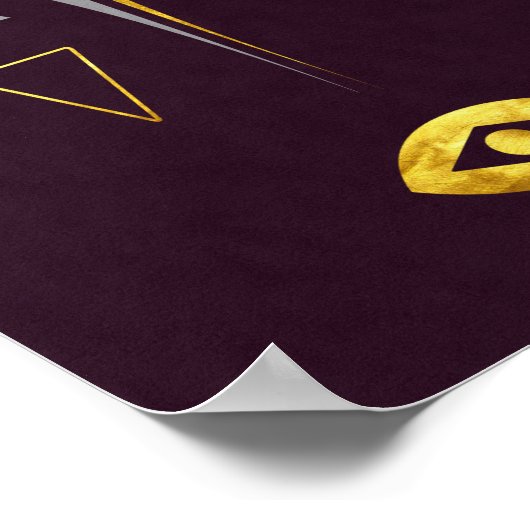 モダン抽象芸術エレガントミニマル美術ポスター ポスター (角)