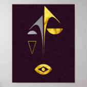 モダン抽象芸術エレガントミニマル美術ポスター ポスター (正面)