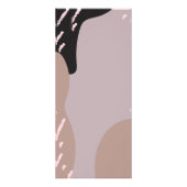 モダン抽象芸術エレガントメイクアップアーティスト価格メニュー ラックカード (裏面)