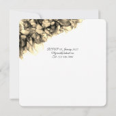 モダン抽象芸術エレガント天然ヘー結婚ズ カード (裏面)