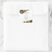 モダン抽象芸術エレガント天然ヘー結婚ズ スクエアシール (バッグ)