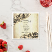 モダン抽象芸術エレガント天然ヘー結婚ズ スタンダードカクテルナプキン (インサイチュ)