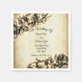 モダン抽象芸術エレガント天然ヘー結婚ズ スタンダードカクテルナプキン