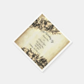 モダン抽象芸術エレガント天然ヘー結婚ズ スタンダードカクテルナプキン (角)