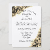 モダン抽象芸術エレガント天然ヘー結婚ズ 招待状 (正面)