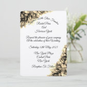 モダン抽象芸術エレガント天然ヘー結婚ズ 招待状 (スタンド正面)