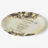 モダン抽象芸術エレガント天然結婚ヘイズFa ペーパープレート (アングル)