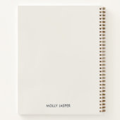 モダン抽象芸術エレガント幾何ミニマル仕訳 ノートブック (裏面)