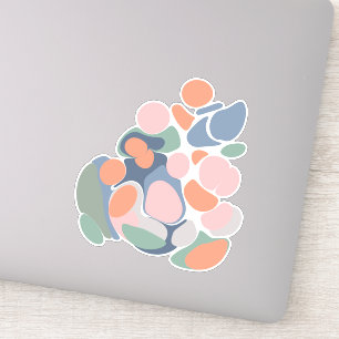 モダン抽象芸術オーガニックシェイプの色自然付け シール