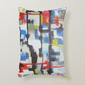 モダン抽象芸術カラフルグラフィック両面 アクセントクッション (正面(垂直))