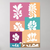 モダン抽象芸術カラフルデザイン | ポスター (正面)