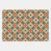 モダン抽象芸術カラフルトレンディーシック幾何 ラッピングペーパーシート (正面3)