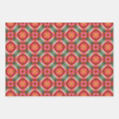 モダン抽象芸術カラフルトレンディーシック幾何 ラッピングペーパーシート (正面2)