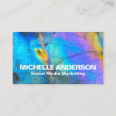 モダン抽象芸術カラフルプロフェッショナル 名刺 (正面)