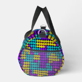 モダン抽象芸術カラフルレンガの幾何学的パターン ダッフルバッグ (右)