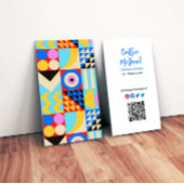 モダン抽象芸術カラフル内部設計 名刺