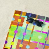 モダン抽象芸術カラフル柄ビーチタオル ビーチタオル (インサイチュ)