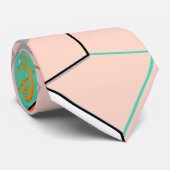 モダン抽象芸術カラフル金ゴールド ネクタイ (ロール)