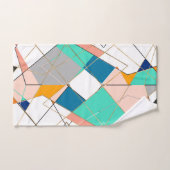 モダン抽象芸術カラフル金ゴールド バスタオルセット (ハンドタオル)