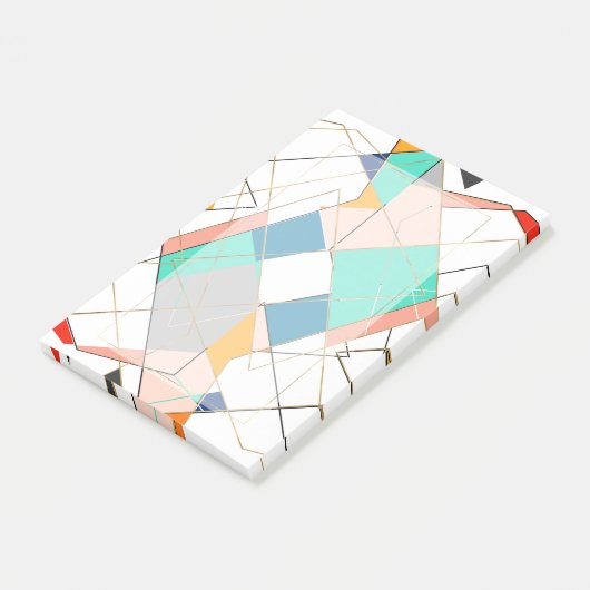 モダン抽象芸術カラフル金ゴールド ポストイット (アングル)