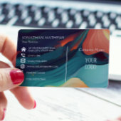 モダン抽象芸術カラフル1 名刺