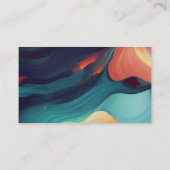 モダン抽象芸術カラフル1 名刺 (裏面)