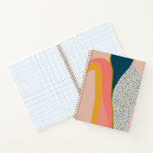 モダン抽象芸術カラフル ノートブック (内部)