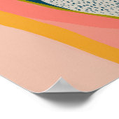 モダン抽象芸術カラフル ポスター (角)