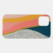 モダン抽象芸術カラフル iPhoneケース (裏面横)