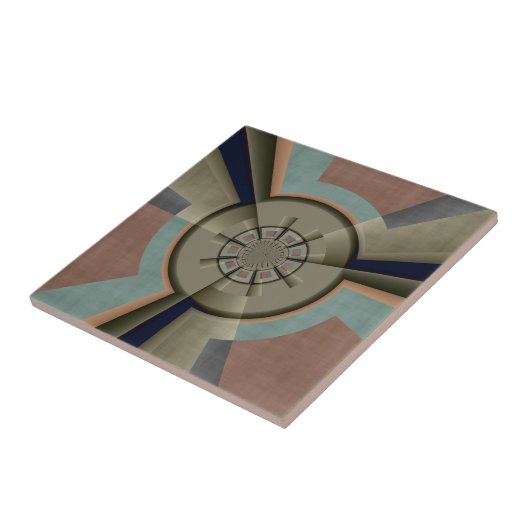 モダン抽象芸術カラー調和フラクタルアートグラフィック タイル (側面)