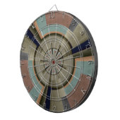 モダン抽象芸術カラー調和フラクタルアートグラフィック ダーツボード (正面右)