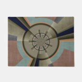 モダン抽象芸術カラー調和フラクタルアートグラフィック ドアマット (正面)