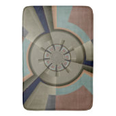 モダン抽象芸術カラー調和フラクタルアートグラフィック バスマット (正面縦)