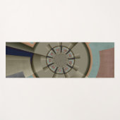 モダン抽象芸術カラー調和フラクタルアートグラフィック ヨガマット (正面(横))