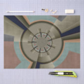 モダン抽象芸術カラー調和フラクタルアートグラフィック 薄葉紙 (クラフト)