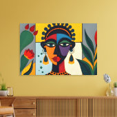 モダン抽象芸術カリブの芸術 キャンバスプリント (インサイチュ (リビング))