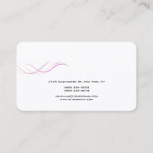 モダン抽象芸術カースタイリッシュブトレンディー 名刺 (裏面)